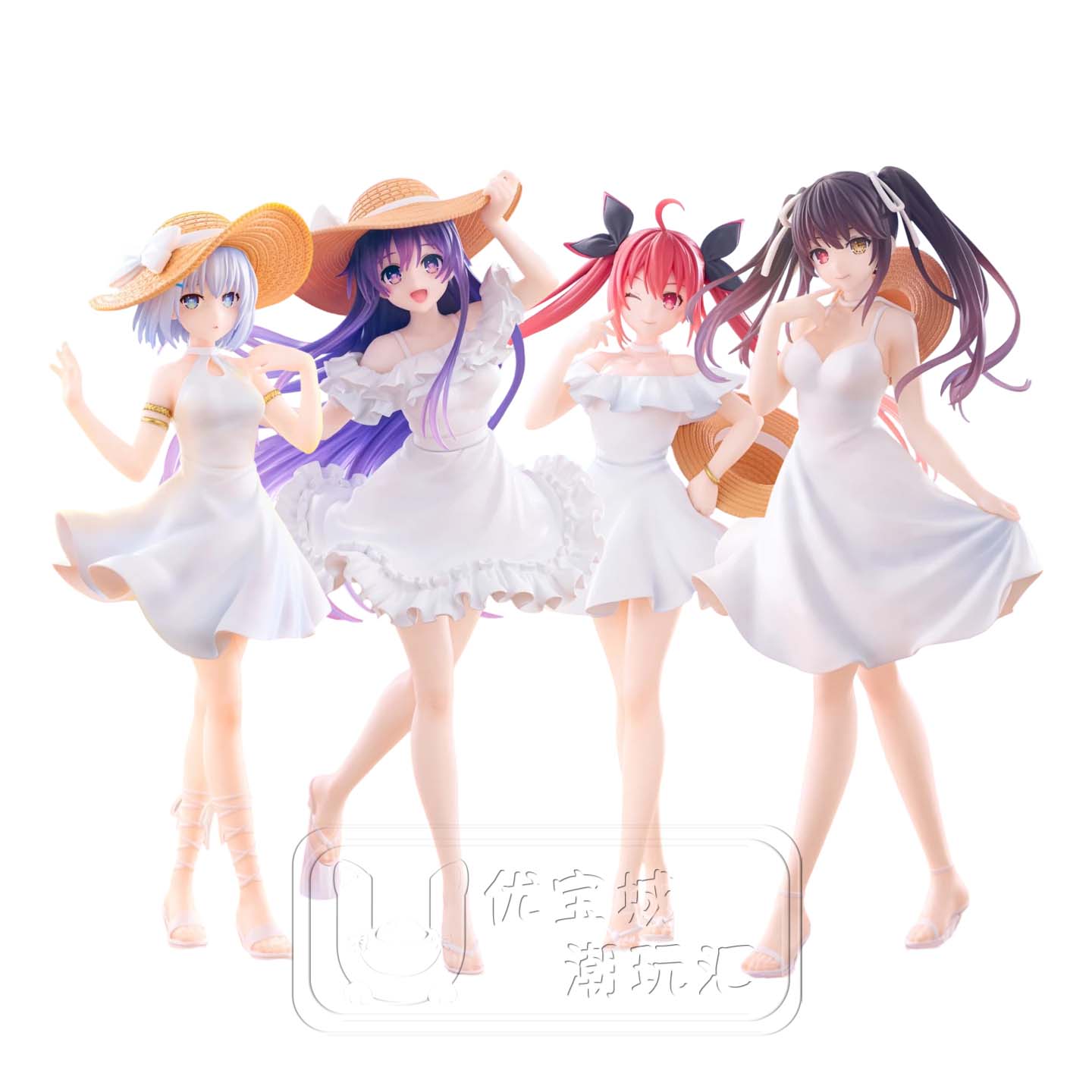 全款预售FuRyu日版正品约会大作战 折纸 狂三 夏日连衣裙景品手办图片