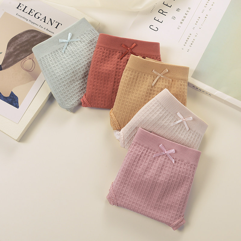 北极绒内裤女纯棉裆薄款全棉裆女士透气中腰女生夏季三角短裤