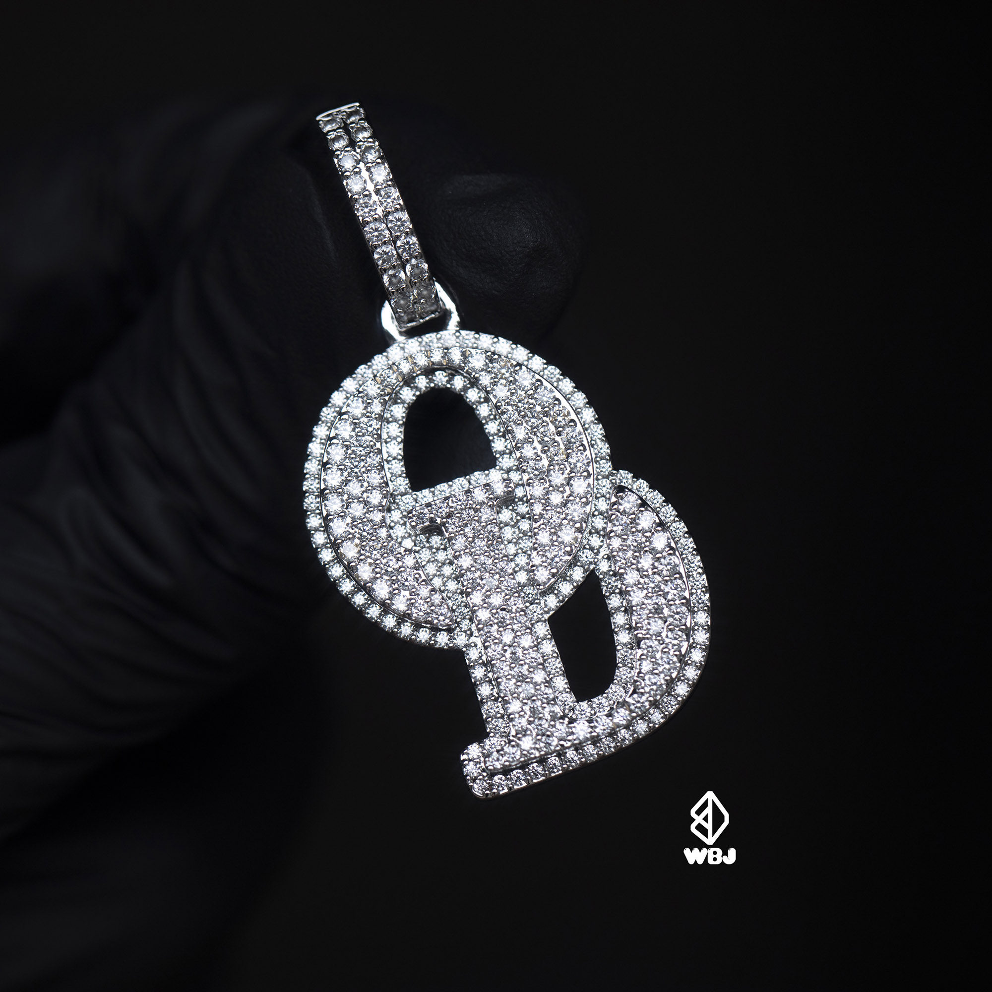 珠宝手工镶嵌银镀金吊坠包邮