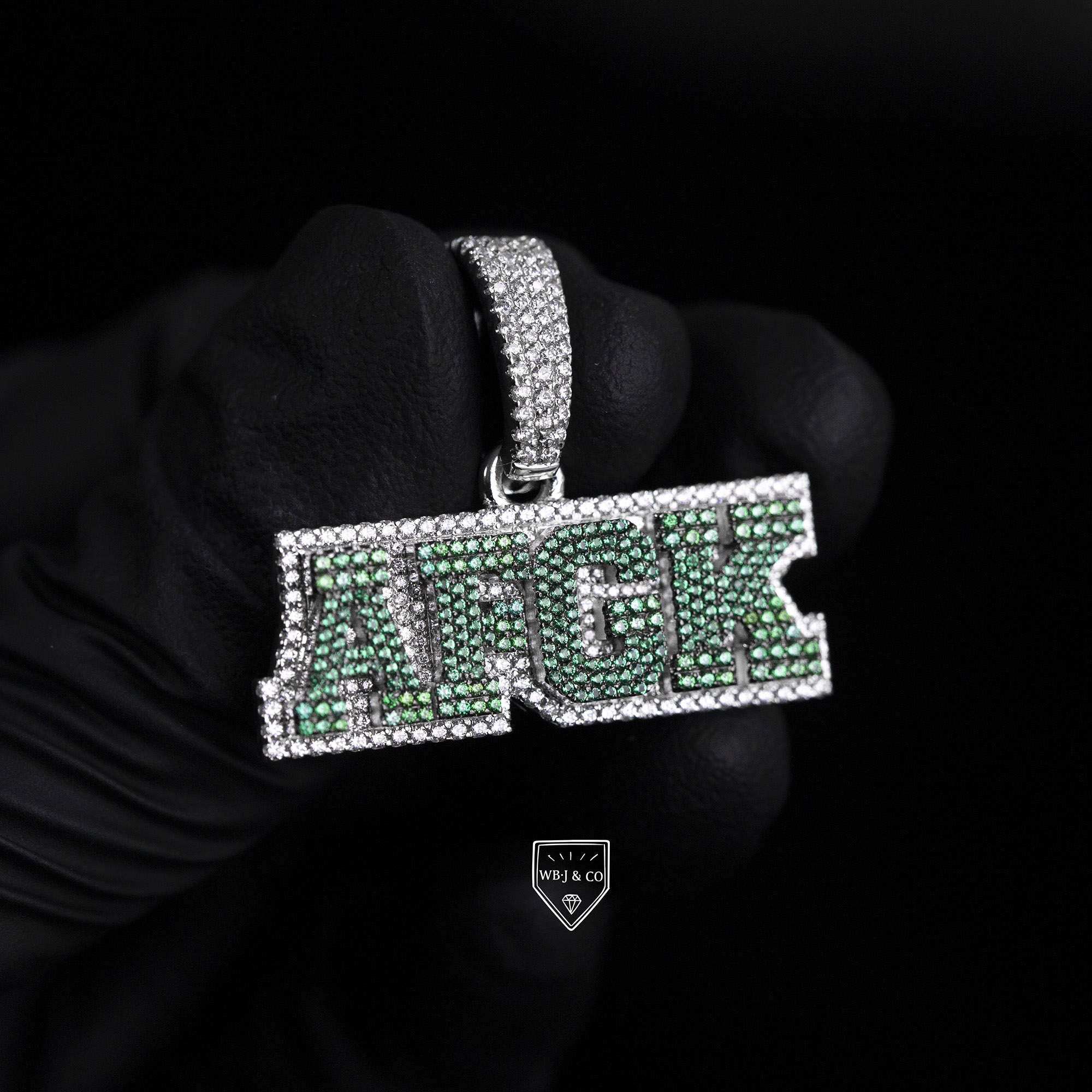 WBJ定制珠宝满钻双层吊坠定制