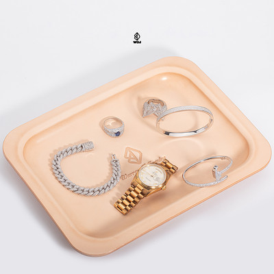 WBJ定制珠宝精致皮盘收纳盘