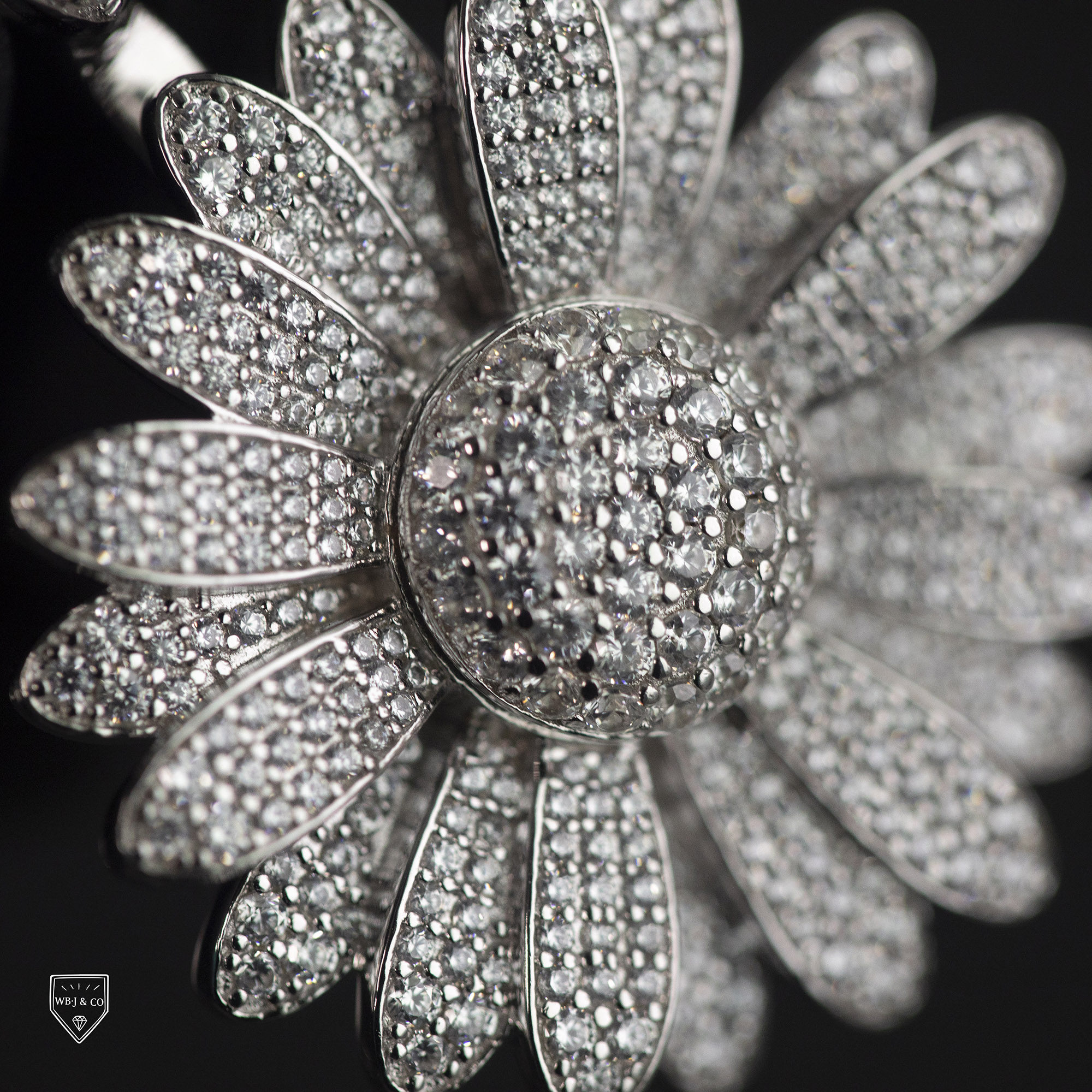 WBJ定制珠宝旋转小花雏菊吊坠s925银镀金银饰项链旋转吊坠hipohop,饰品/流行首饰/时尚饰品新,项坠/吊坠,淘宝优惠券,粉丝福利购,淘宝优惠卷