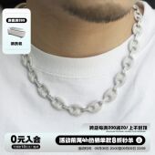 WBJ定制珠宝14mm项链 hiphop guccilink猪鼻项链