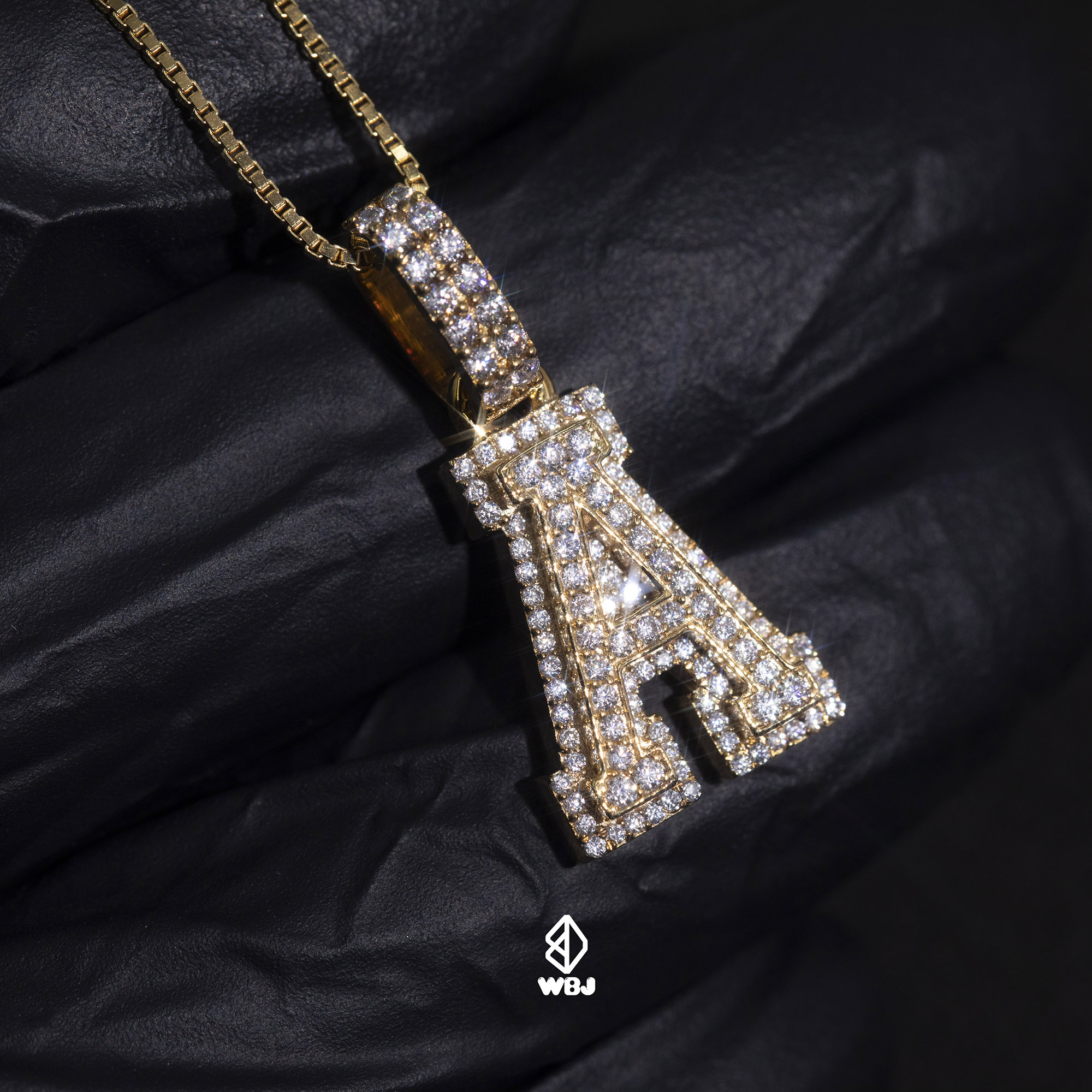 VVS项链吊坠WBJ定制珠宝K金情侣