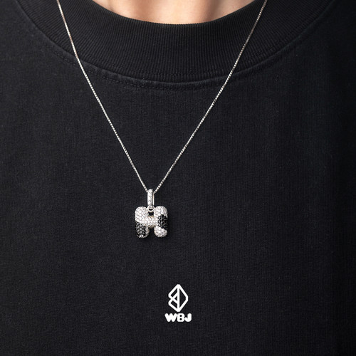 WBJ定制珠宝泡泡字母吊坠嘻哈链