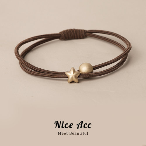 发绳合金皮绳复古法式耐用