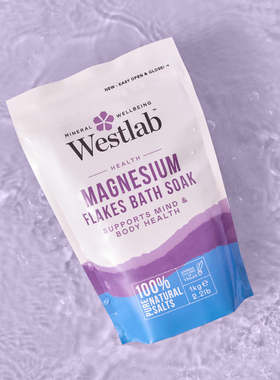 英国进口westlab Pure Magnesium纯镁沐浴盐片1kg放松舒缓睡眠