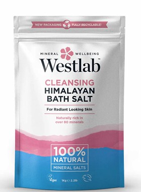 包邮Westlab Himalayan Salt喜马拉雅天然矿物质浴盐1kg 泡澡放松