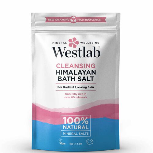 包邮Westlab Himalayan Salt喜马拉雅天然矿物质浴盐1kg 泡澡放松