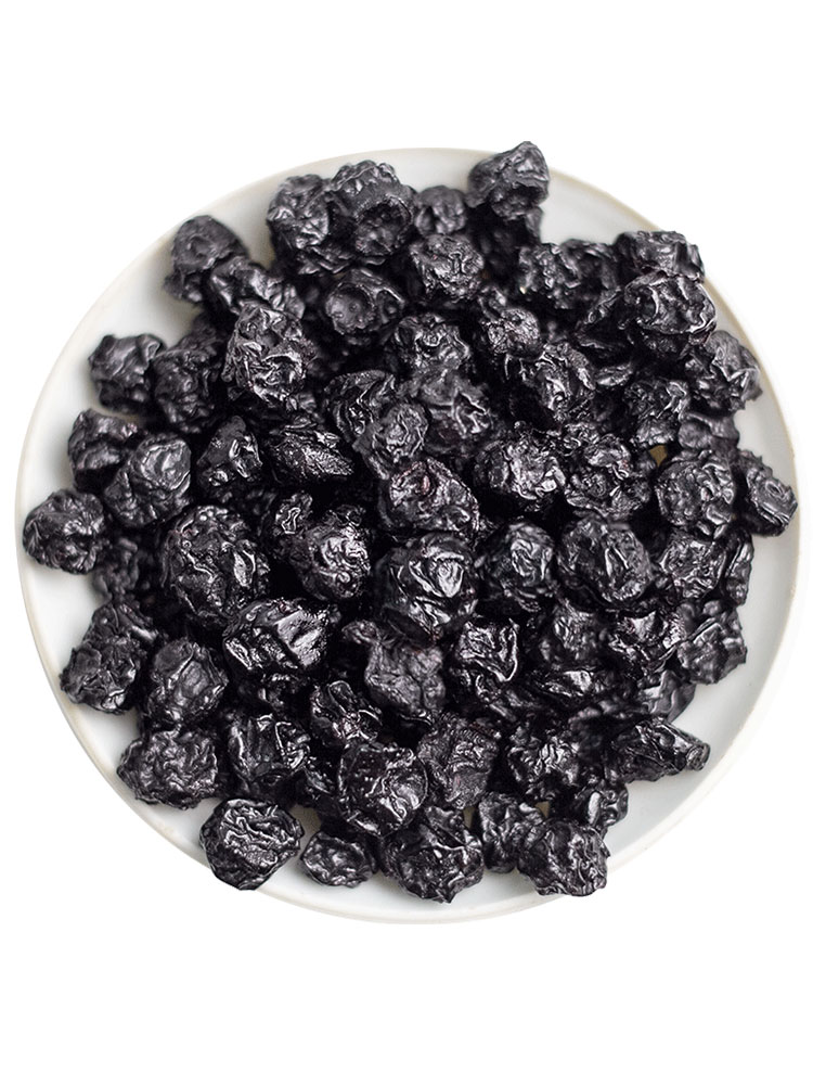 Dried blueberries, no saccharin, no additives, preserved fruits, dried blue plum fruits, freeze-dried baking special commercial pure fruit dry snacks