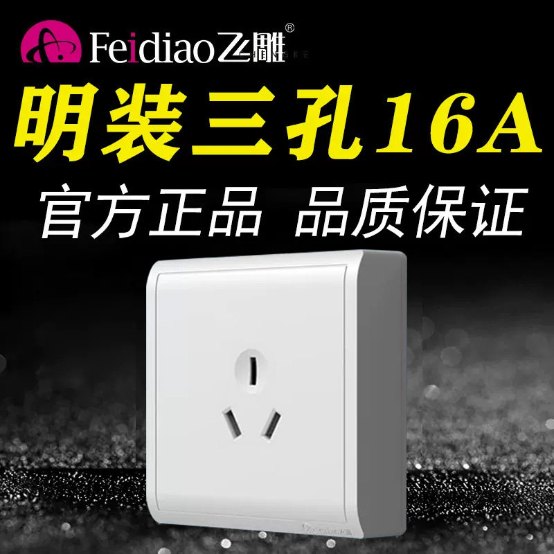 飞雕不带热水器16a大功率开关图片