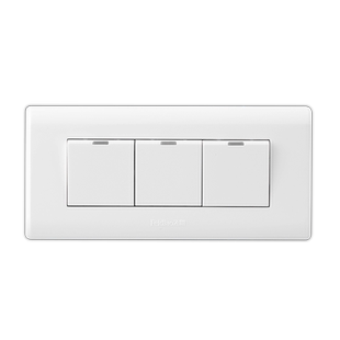 飞雕118型1开多控10孔十孔三控插座中途开关家用带开关面板一开