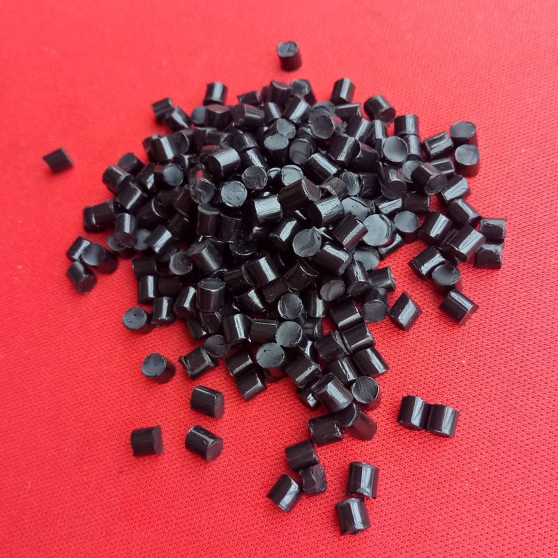 TPU黑色80A抽粒料 高流动 高韧性 耐老化 环保tpu脚轮塑料