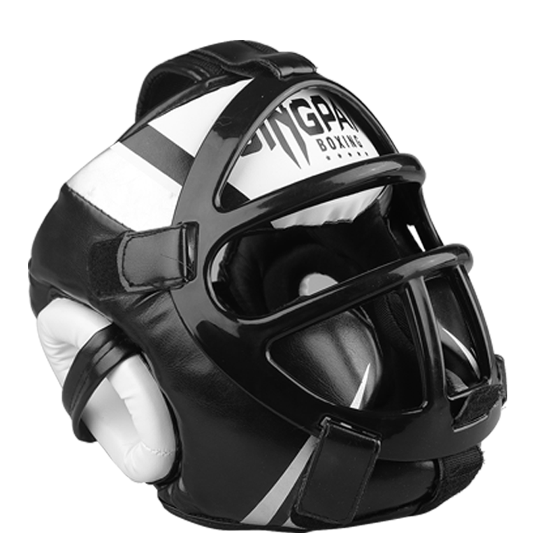 拳击头盔儿童面罩护头套成人散打护具搏击泰拳猴脸护下巴训练加厚