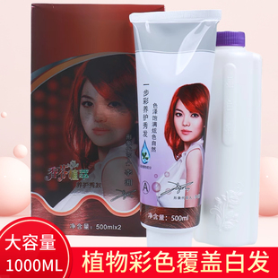 首邦诗桦诺生态染发剂无氨炫彩珍珠彩盖白染发霜500mlX2无刺激