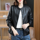 皮衣外套女新款 加棉2025春秋季 海宁短款 显瘦上衣 美丽女人专属