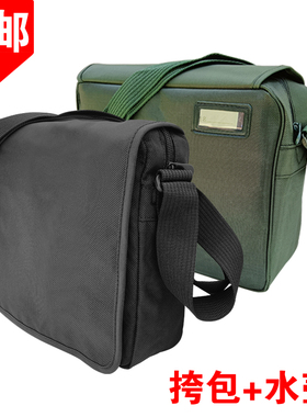 正品包邮挎包水壶套装 黑挎包户外男士单肩背包 橄榄绿男挎包绿色