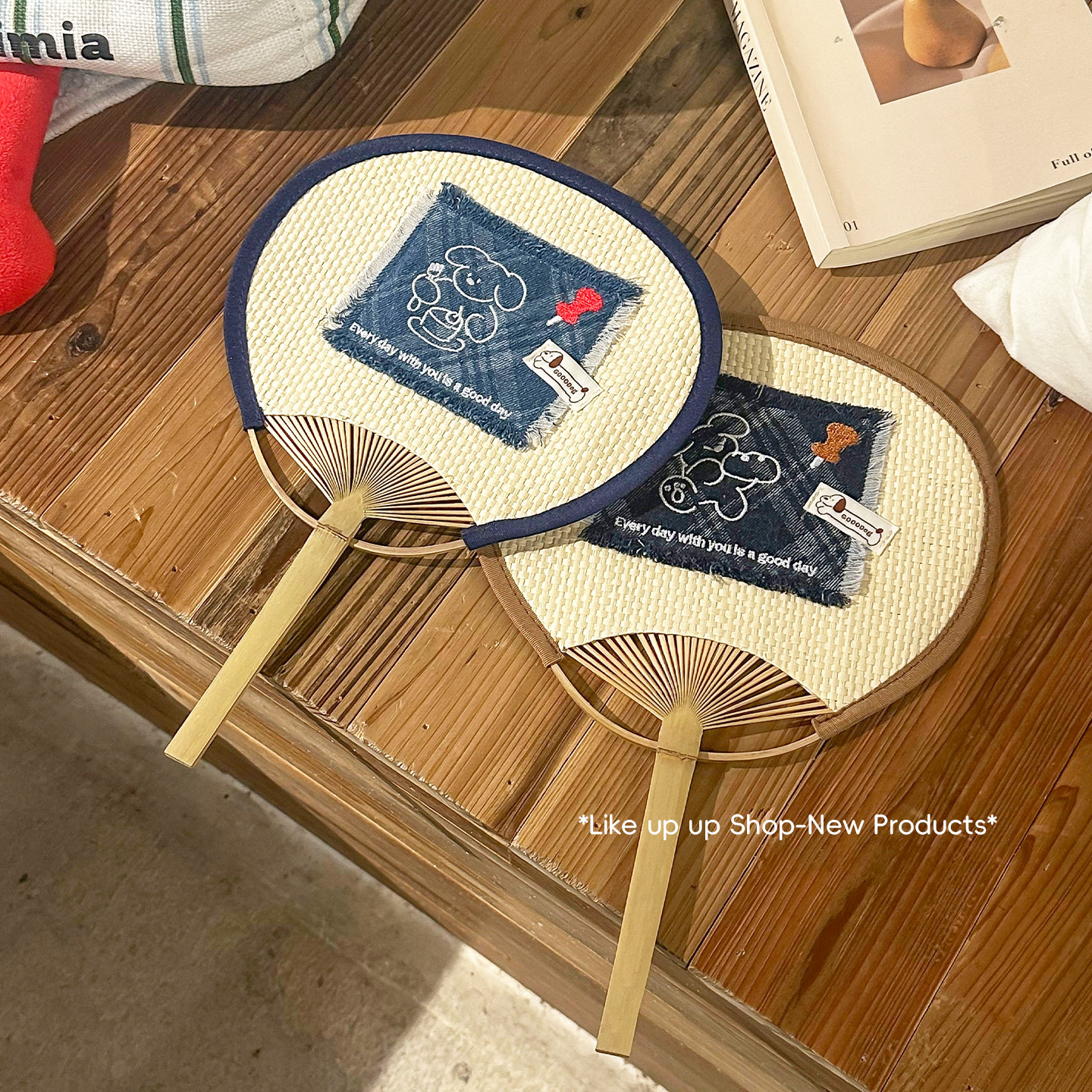 ins风蒲扇编织扇夏季手工大扇子儿童宝宝纳凉驱蚊老人夏天手摇扇