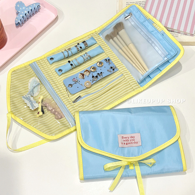 可折叠首饰袋旅行高档密封防氧化饰品耳环戒指项链黄金手镯收纳包