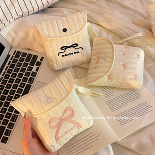 ins放姨妈卫生巾收纳包学生便携小型高颜值大容量棉条袋月事小包