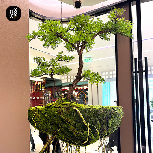 美空花舍悬浮树假山石阿凡达造景