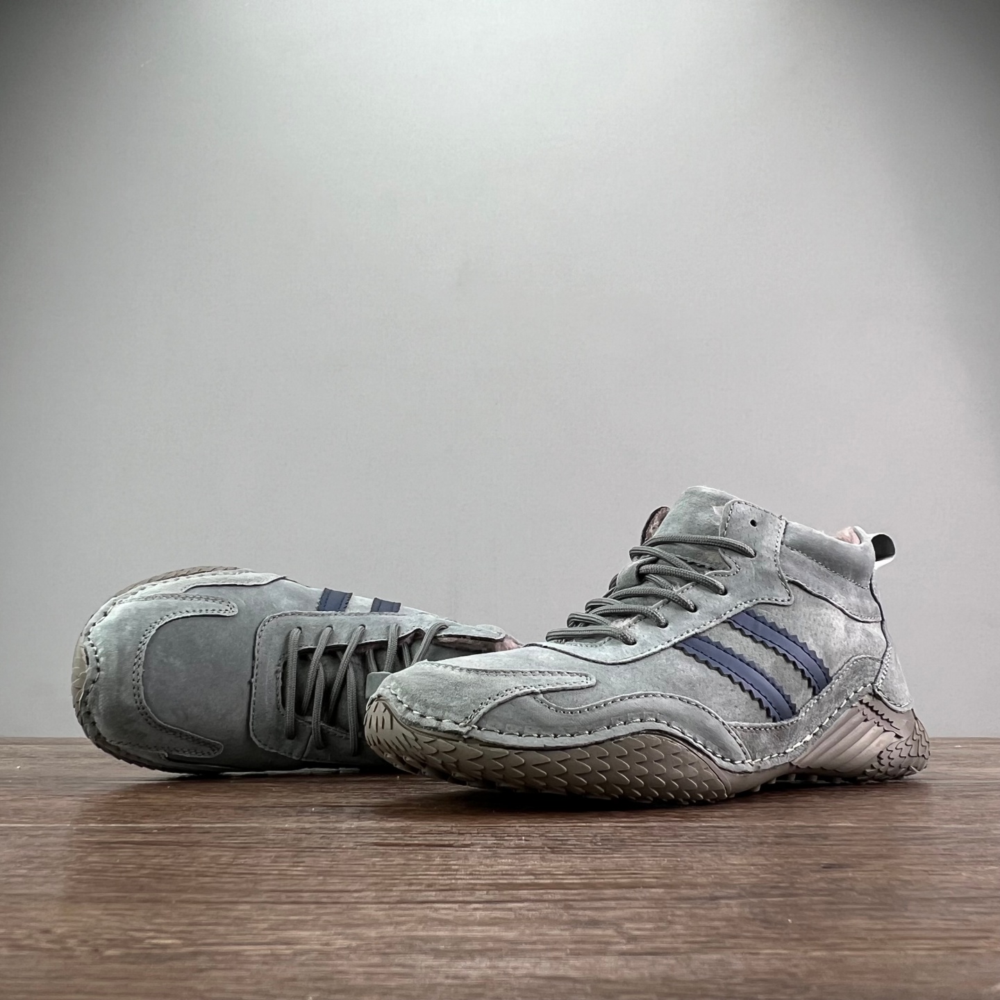 老厂工艺！外贸秋冬真皮高帮棉鞋