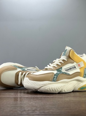 SIFU鞋匠 外贸 男士秋冬季高帮老爹鞋厚底增高软底韩版休闲鞋保暖