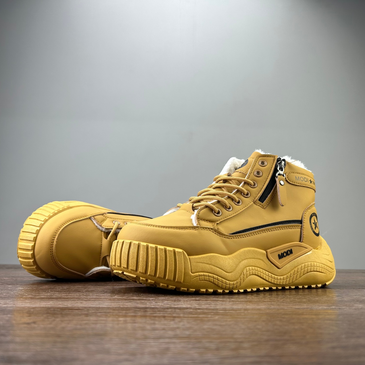 俄罗斯！外贸单冬季男加绒高帮板鞋加棉零下20度抗冻厚底耐磨棉鞋