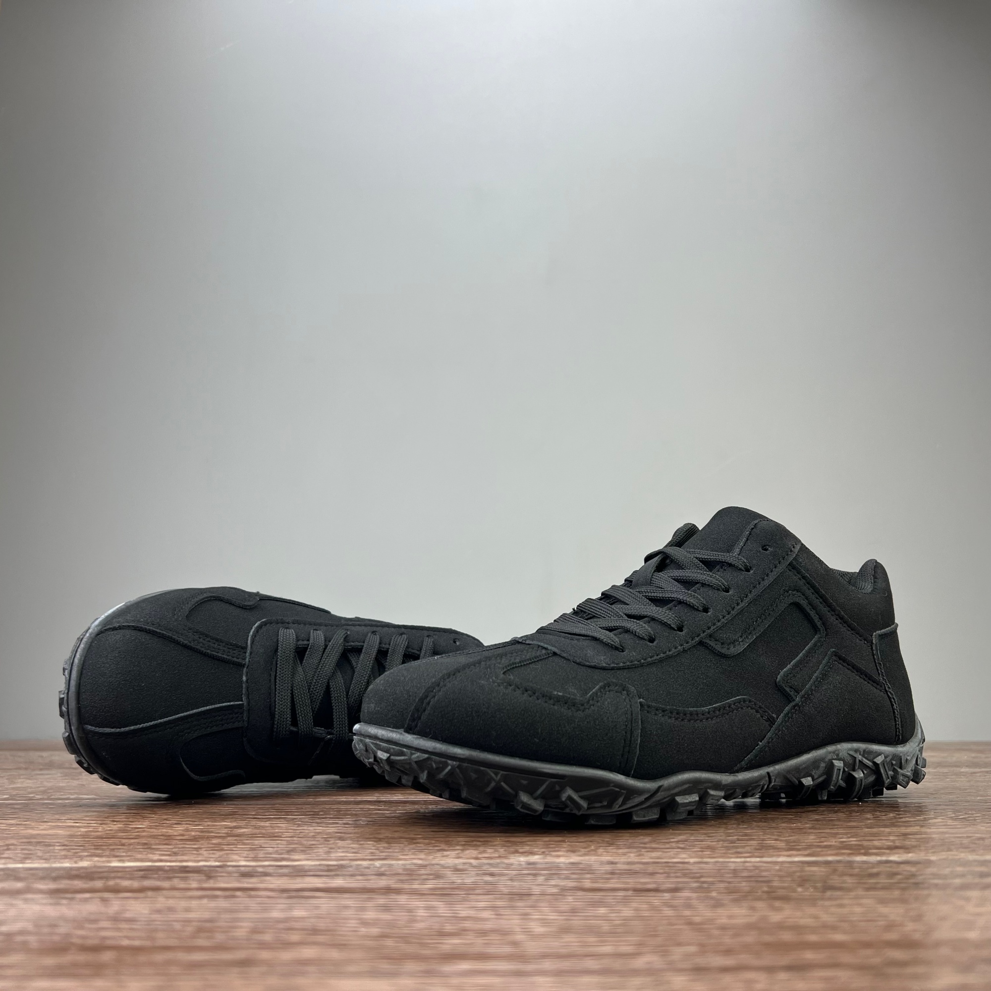 外贸 秋冬男美拉德高帮小众时尚德训鞋高街复古磨砂赛车鞋百搭