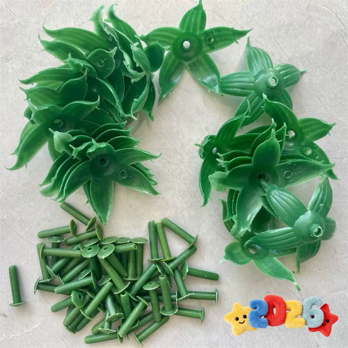 仿真花玫瑰花花托中号月季花托康乃馨花托玫瑰花钉子塑料托