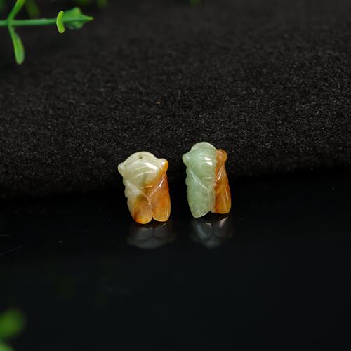飘黄翡缅甸天然A货翡翠知了