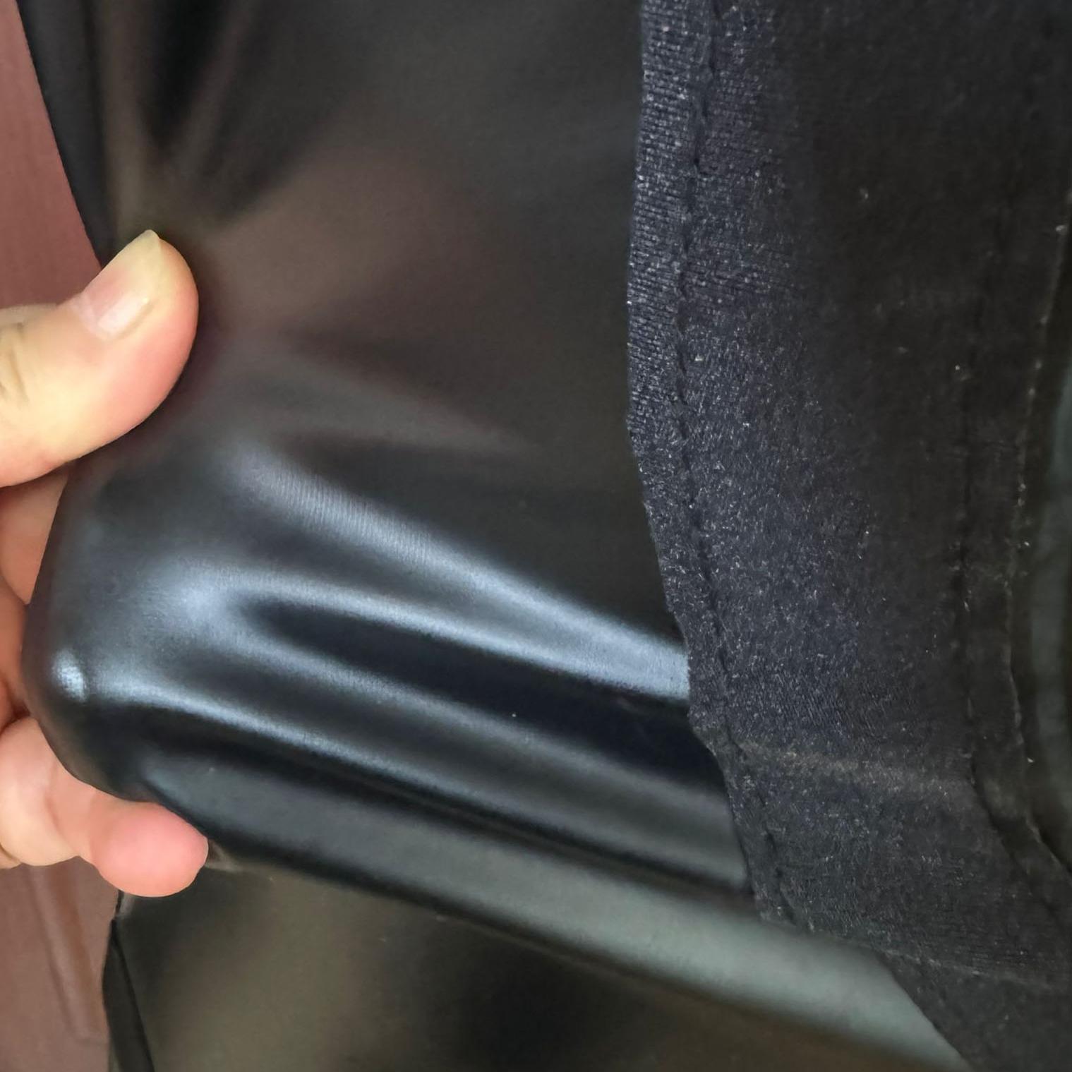 【雨墨源 】黑亚光PU 亚光涂胶面料 帝/皇侠 黑/犀侠cos服打底衣