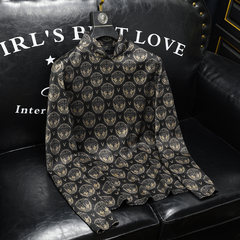 雷迪波尔官方欧洲站潮牌打底衫男秋冬新款青年时尚加厚保暖半高领