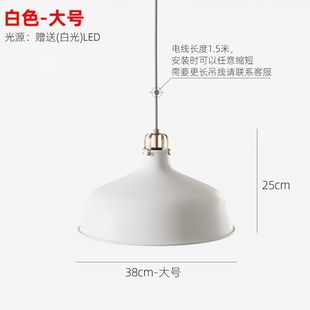 北欧餐厅吊灯田园风格装饰创意个性单头简约怀旧复古勒纳普RANARP