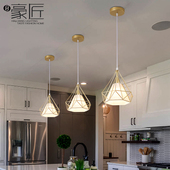 北欧灯具餐厅灯现代简约时尚 创意过道阳台吧台单头床头卧室小吊灯