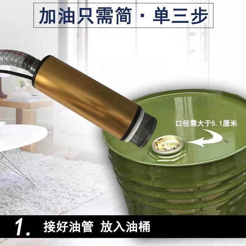 抽油泵12V电动直流柴油加油机24V电动抽油泵自吸潜水泵油抽子抽油
