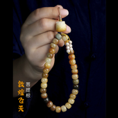 敦煌飞天多彩菩提根手机链挂绳短款 饰把件绳盘完绳 手腕吊绳挂件装