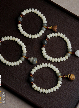 手工天然菩提根手链单圈手串女