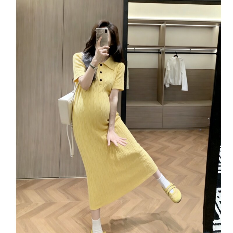 2026年夏季新款时尚连衣裙设计感麻花刺绣中长款裙休闲百搭女