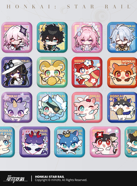 【米哈游/崩坏：星穹铁道】帕姆展览馆系列方形徽章 miHoYo