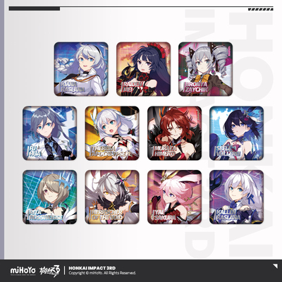 崩坏3CG系列女武神方形镭射徽章