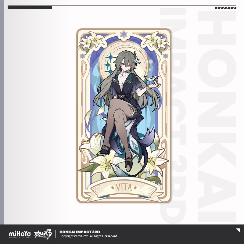 thumbnail for [miHoYo Honkai Impact 3] Night Bloom Fanghua series imitation film card Alicia Kiana miHoYo