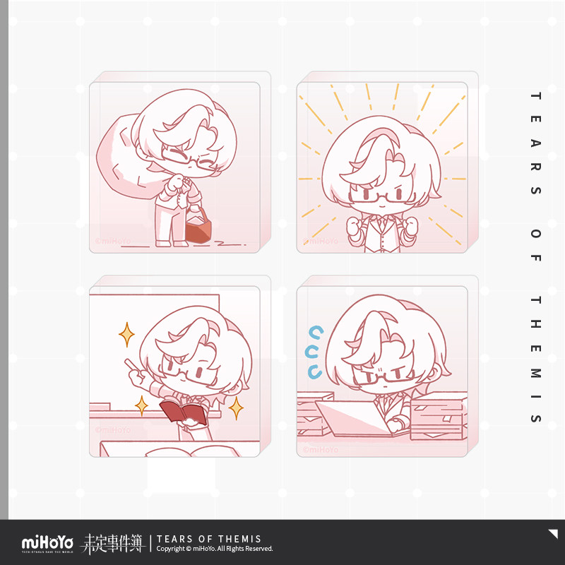 thumbnail for [miHoYo Undecided Case Files] Yu Ai Weiming Series Charity Commemorative Chibi Acrylic Figurine Set