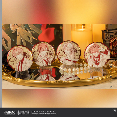 心乐未名光刻双色线稿风徽章