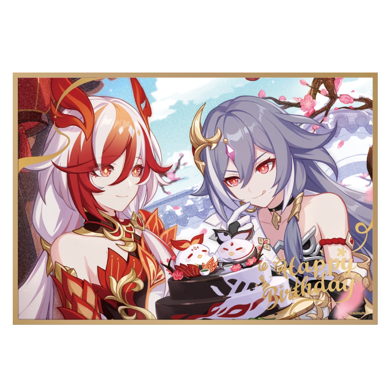 【米哈游/崩坏3】生日贺图系列PET色纸布洛妮娅符华 miHoYo