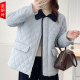 韩系高级感小棉袄时尚 翻领撞色棉服外套大码 胖mm减龄气质遮肉棉衣