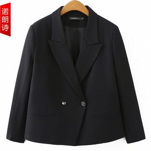 高级感遮肚子显瘦职业正装 胖mm大码 宽松西服外套女一粒扣气质西装
