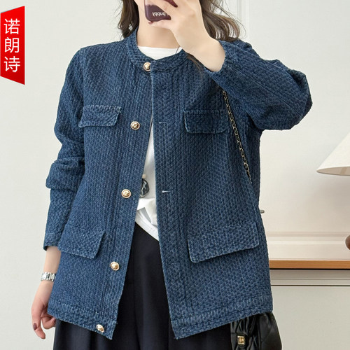 大码女装显瘦气质牛仔外套上衣韩
