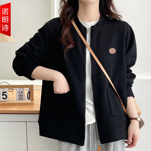 大码女装棒球服休闲外套秋装新款