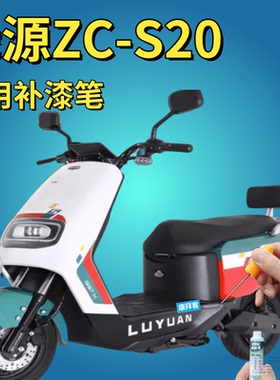 绿源ZC-S20小龟王ZFA蜜豆电动车补漆笔白色划痕修复自喷漆红色漆